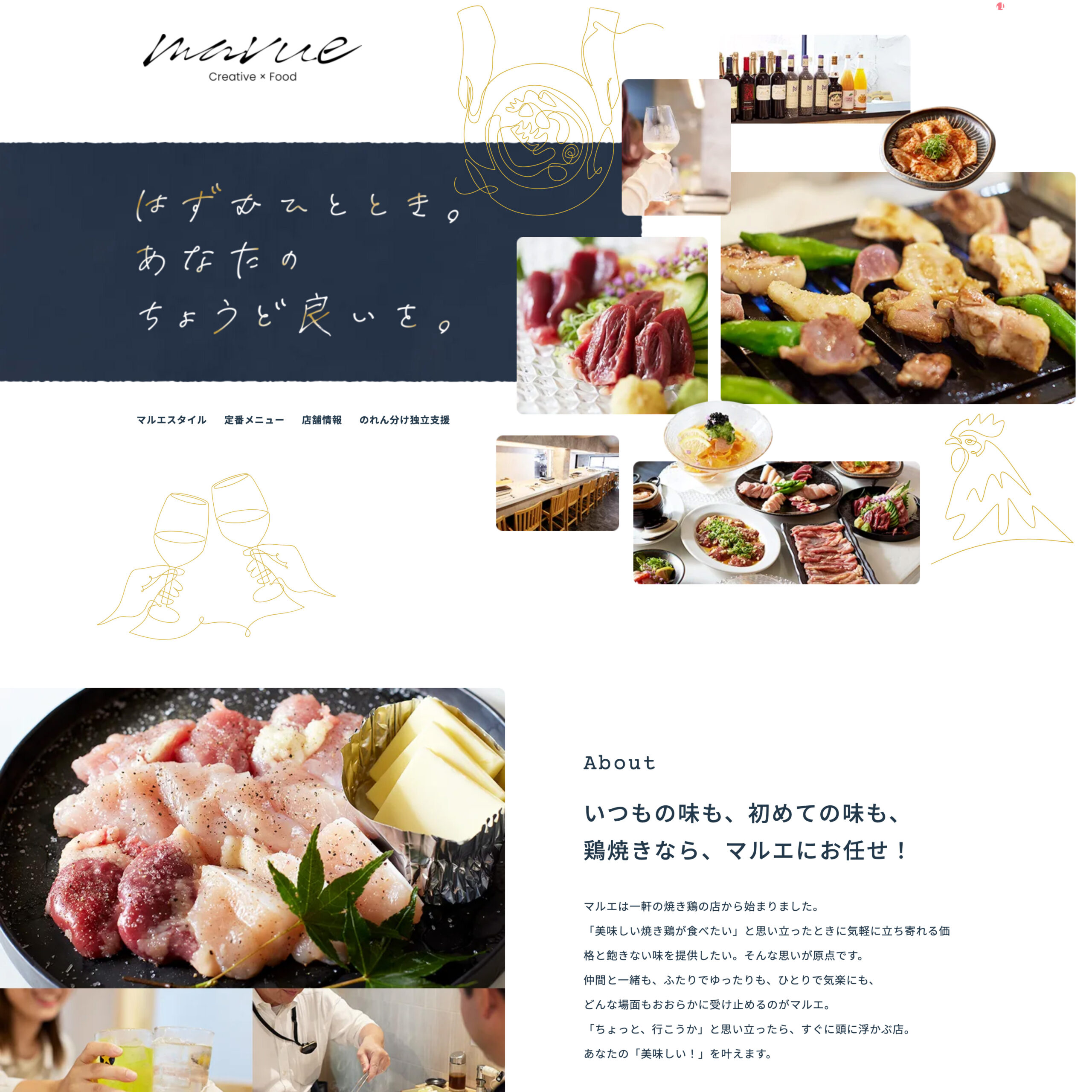 鶏焼き専門店マルエ グループサイト
