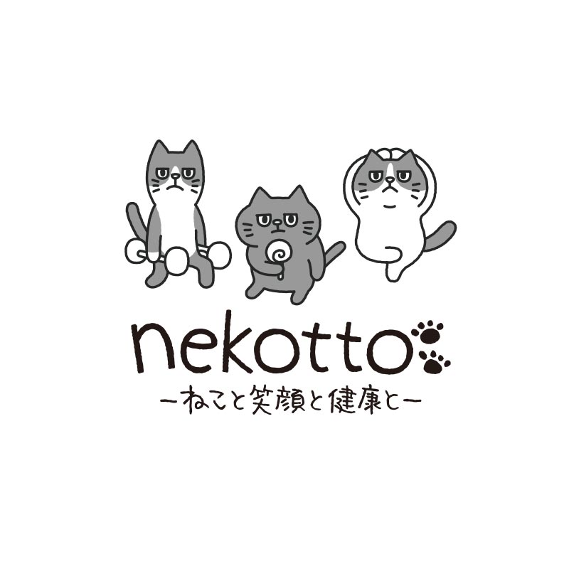 譲渡型保護ねこカフェnekotto ロゴ