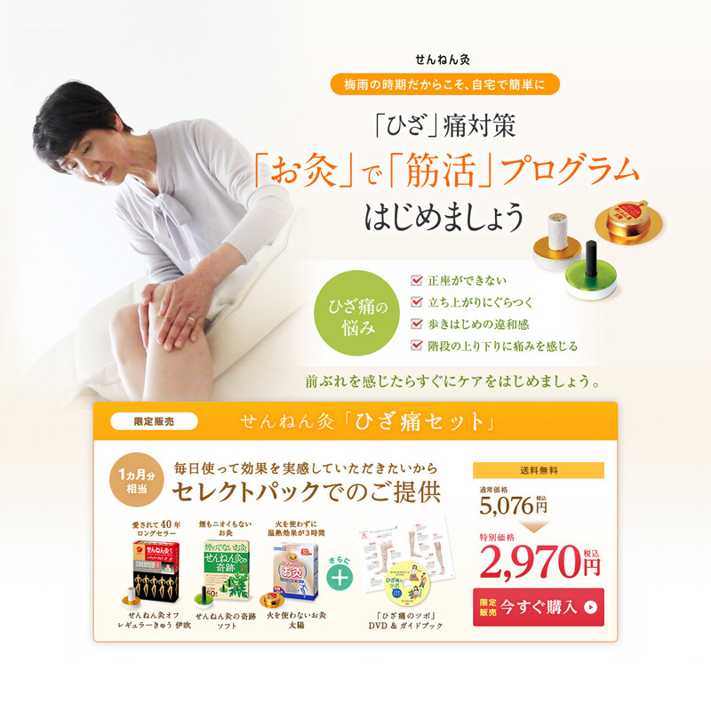 セネファ株式会社 せんねん灸 LP